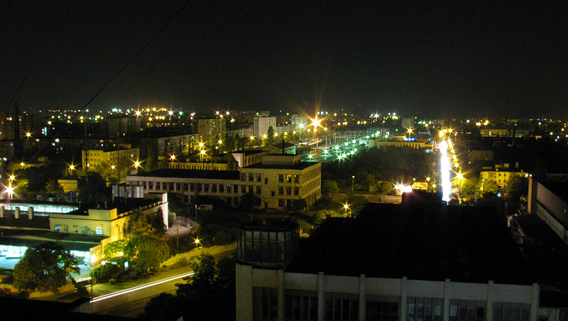 Ночаня панорама Евпатории